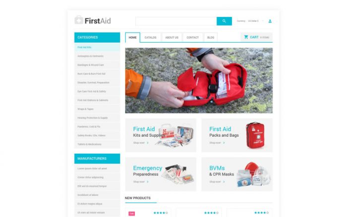 Ambulance VirtueMart Template