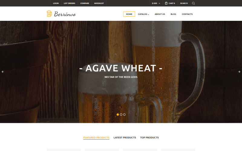 Brewery VirtueMart Template