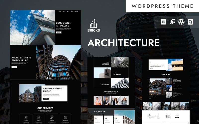 Bricks - Modern Architecture & Construction WordPress Elementor Theme