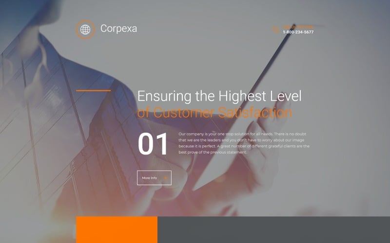 Business & Services Responsive Landing Page Template