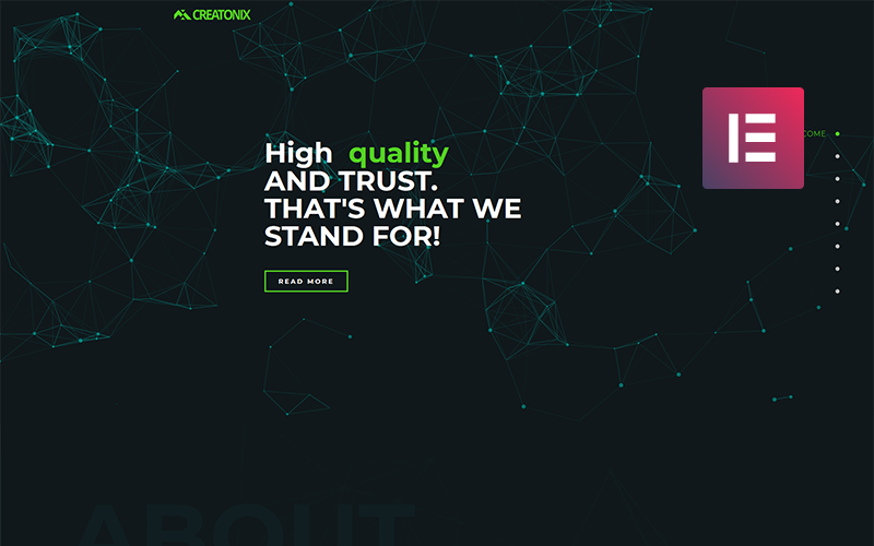 Creatonix - Landing Page WordPress Elementor Theme