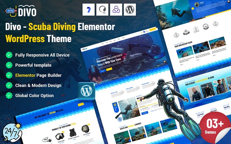 Divo - Scuba Diving WordPress Theme