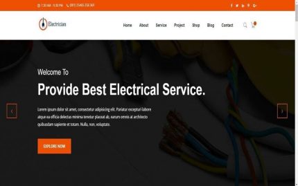 Electric : Electrician & Repairing HTML Template