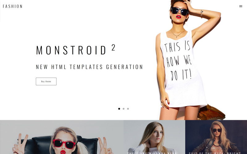 Fashion Blog Multipage Website Template