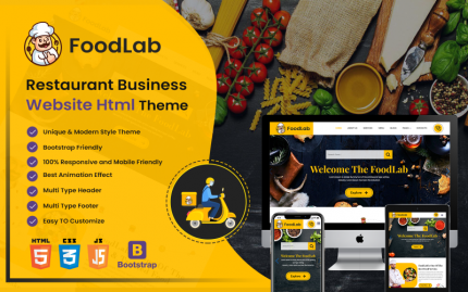 FoodLab Restrudent HTML Template