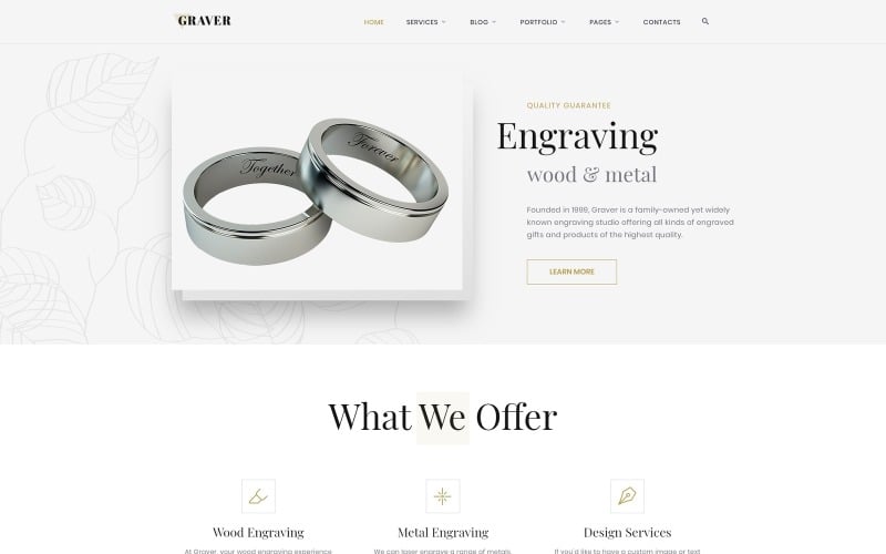 Graver - Art Multipage Elegant HTML Website Template