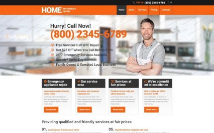 Home Repairs Responsive Website Template
