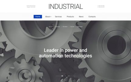 Industrial Technology Website Template