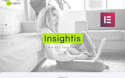 Insightis - Creative Minimal WordPress Elementor Theme