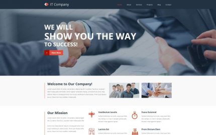 IT Responsive Website Template