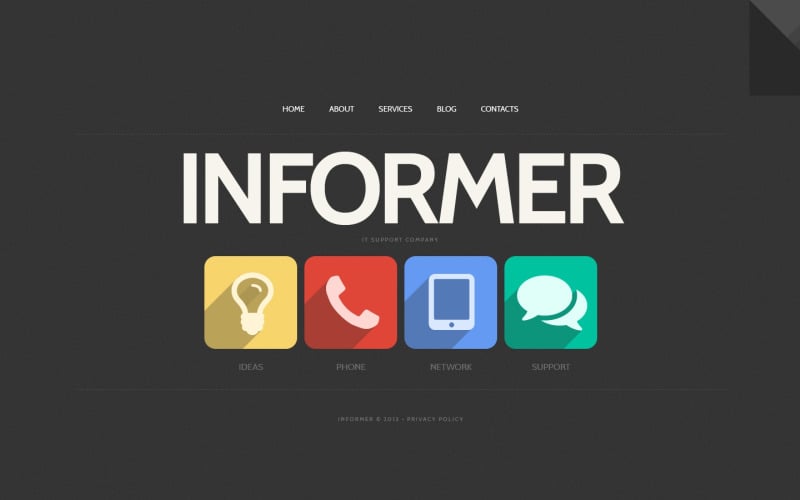 IT Website Template