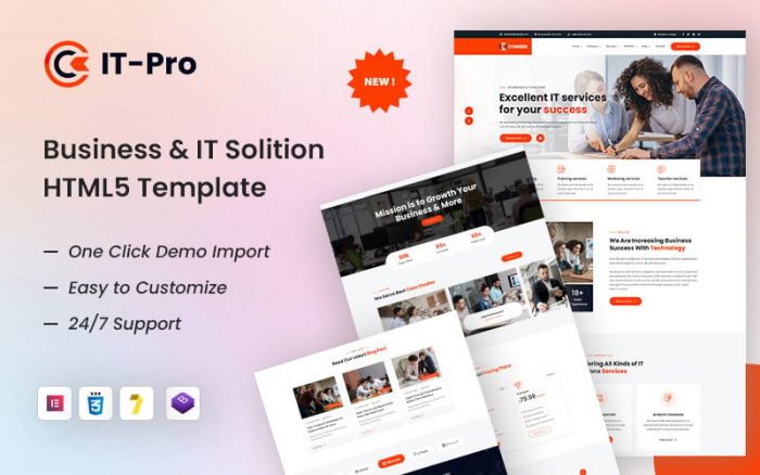 ITPRO – Business and IT Solution HTML5 Website