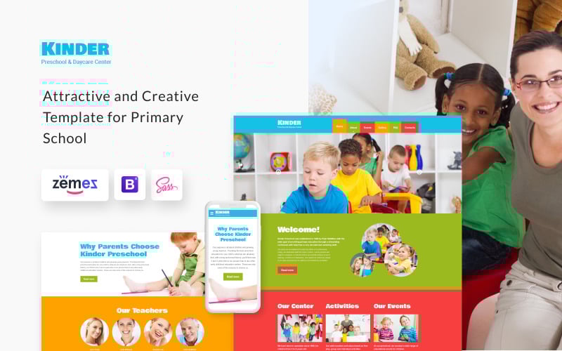 Kinder - Preschool Center HTML5