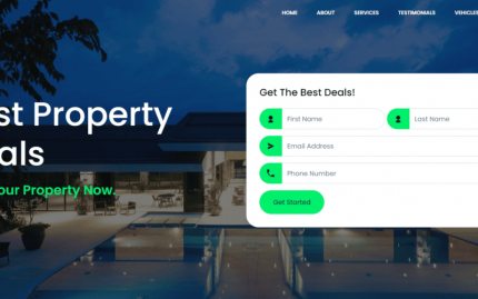 Latitude - Real Estate HTML Landing Page