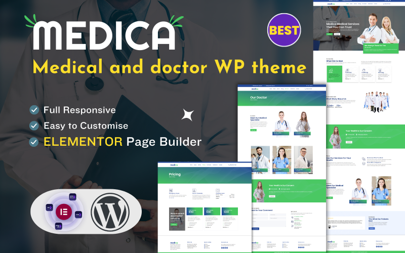 Medica Medical Doctor WordPress Responsive Theme