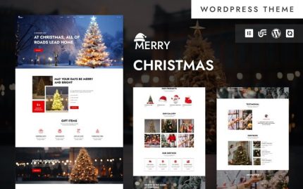 Merry - Christmas Gifts And Celebrations WordPress Elementor Theme