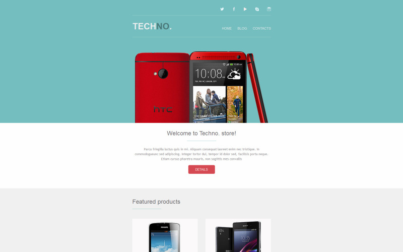 Mobile Store Newsletter Template