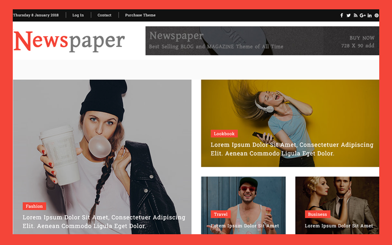 Newspaper Blog & Magazine HTML5 Template