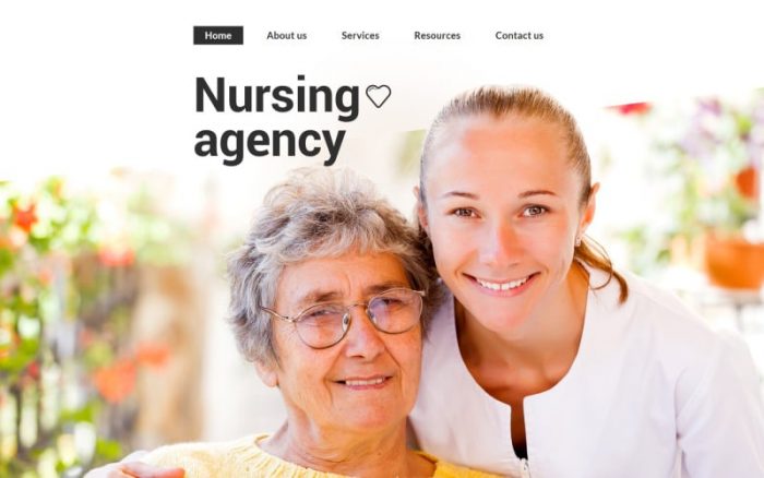 Nursing Agency Website Template