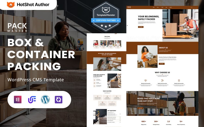 PackMaster - Box And Container Packing Services WordPress Elementor Theme