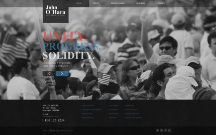 Political Candidate Website Template