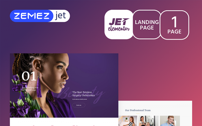 Purplex - Spa Salon - Jet Elementor Kit