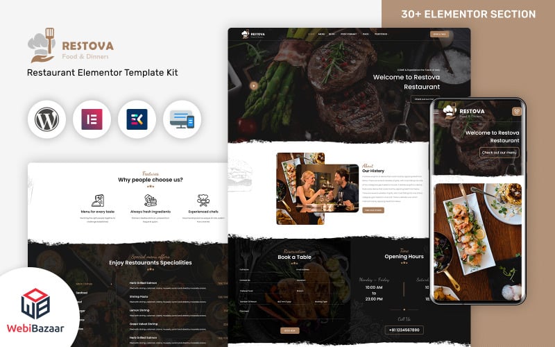 Restova - Fast Food & Restaurant Responsive WordPress Theme