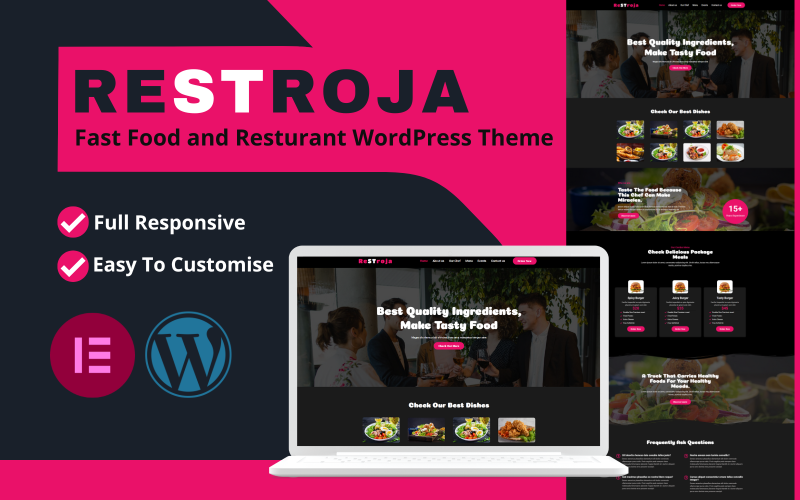 Restroja Fast Food And Resturant Full Responsive WordPress Theme