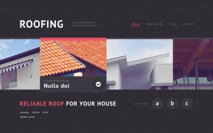 Roofing Company Website Template