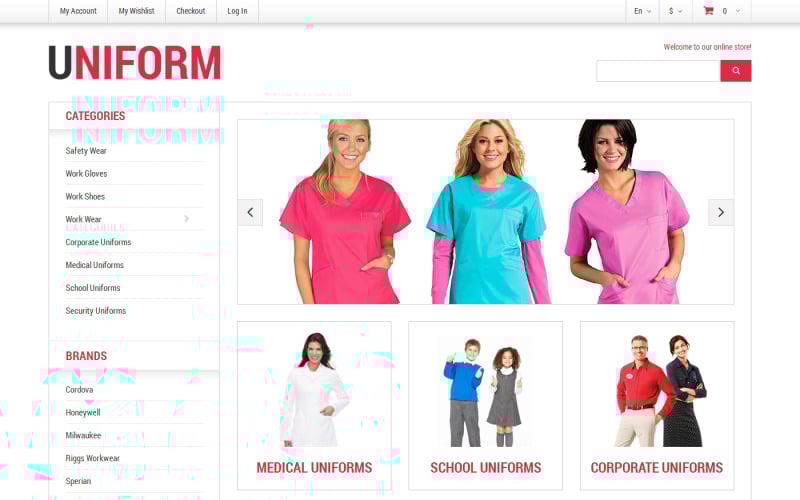 Security Responsive Magento Theme