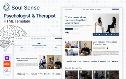 Soul Sense - Therapy & Counseling Psychologist HTML Template