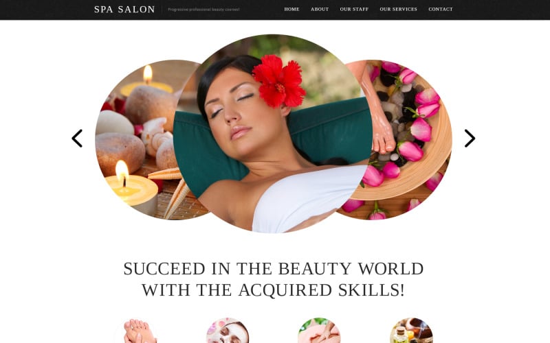 Spa Accessories Website Template