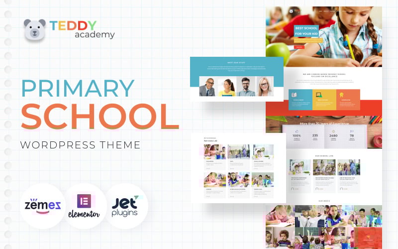 Teddy Academy - Primary School WordPress Elementor Theme