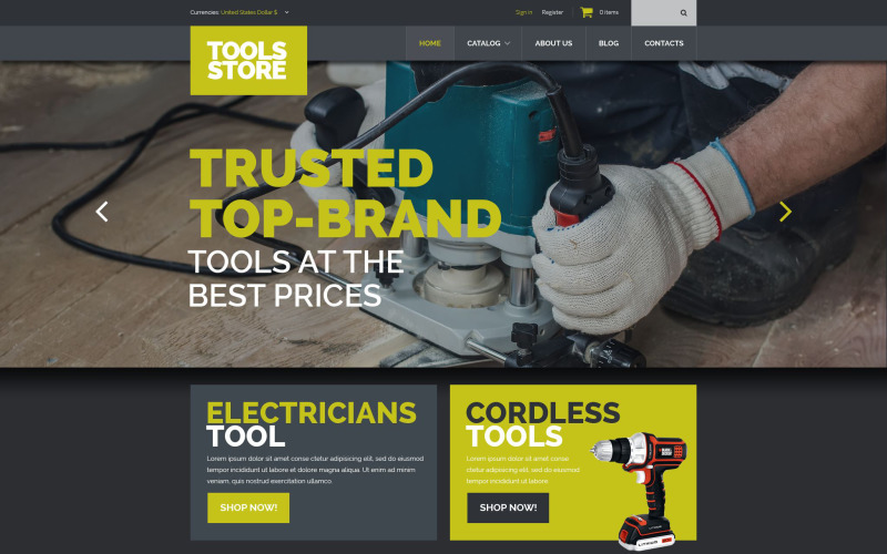 Tools Equipment VirtueMart Template