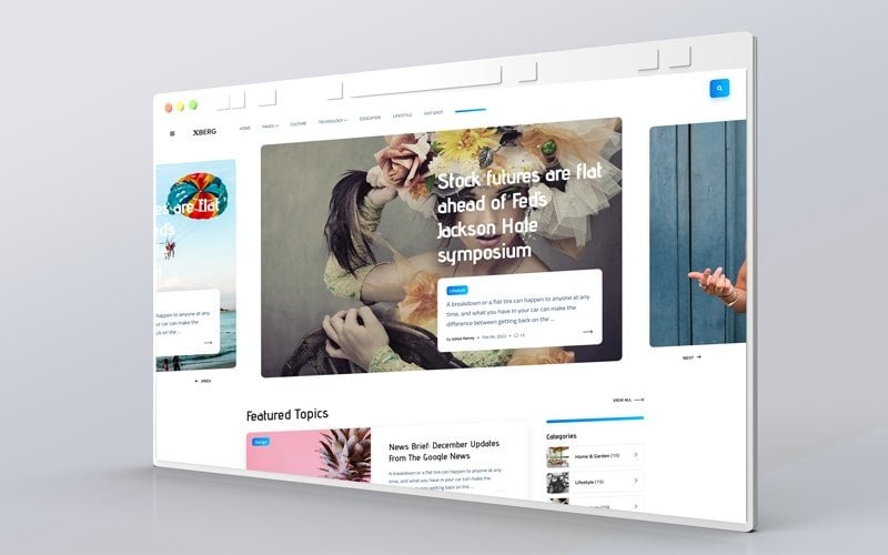 Xberg Blog Magazine HTML Template