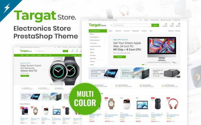 Targat - Electronics and Mega Shop PrestaShop Theme